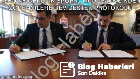 KSBÜ ve Gençlik Spor İl Müdürlüğü’nden Öğrencilere Dev Destek Protokolü