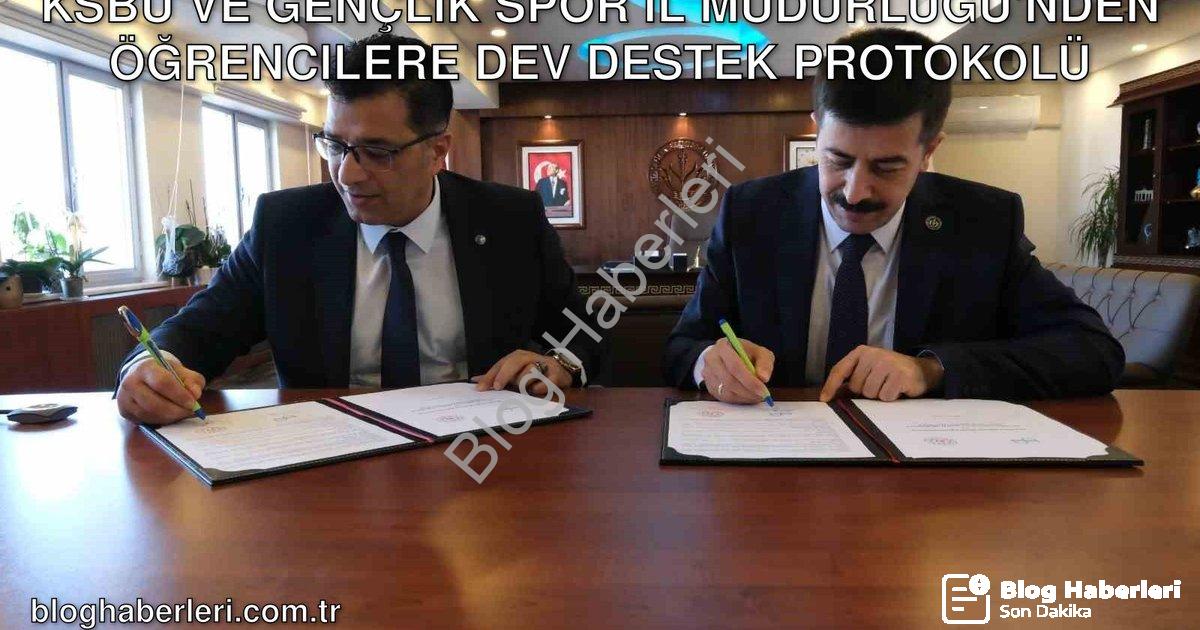 "KSBÜ ve Gençlik Spor İl Müdürlüğü'nden Öğrencilere Dev Destek Protokolü" başlıklı haber için fotore