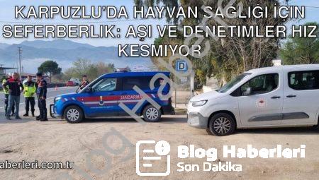 Karpuzlu’da Hayvan Sağlığı İçin Seferberlik: Aşı ve Denetimler Hız Kesmiyor