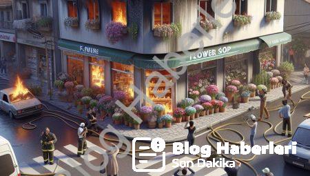 Aydın Efeler’de Çiçekçi Yangını: Komşuların Dikkati Faciayı Önledi