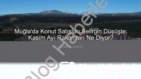 Muğla’da Konut Satışlarında Belirgin Düşüş: Kasım Ayı Verileri Ne Diyor?
