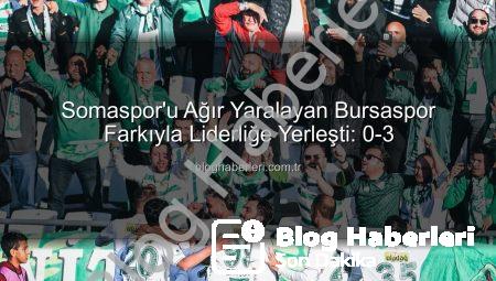 Somaspor’u Ağır Yaralayan Bursaspor Farkıyla Liderliğe Yerleşti: 0-3